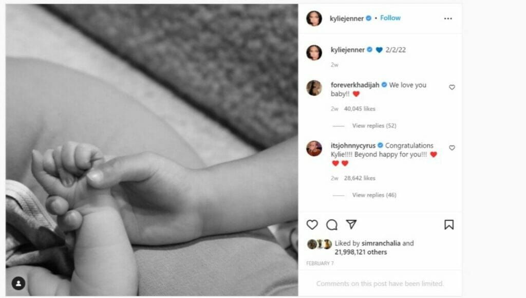 Kylie Jenner Instagram Post