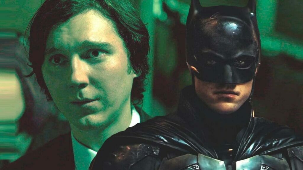 Paul Dano as Riddler and Robert Pattinson as Batman