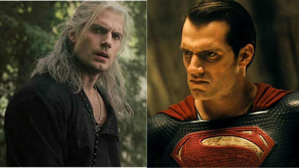 Henry Cavill as The Witcher and Superman