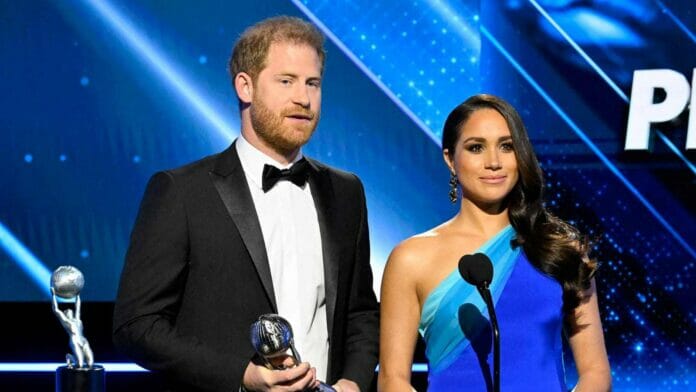 Prince Harry and Meghan Markle at the NAACP Awards