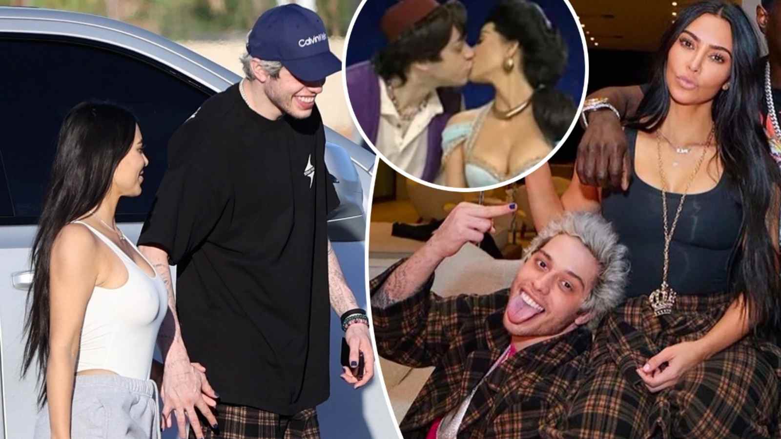 Pete Davidson with Kim Kardashian