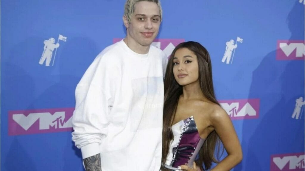 Pete Davidson with Ariana Grande