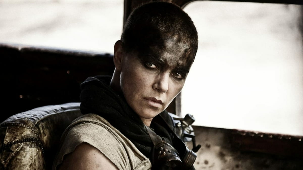 Theron as Furiosa in the film