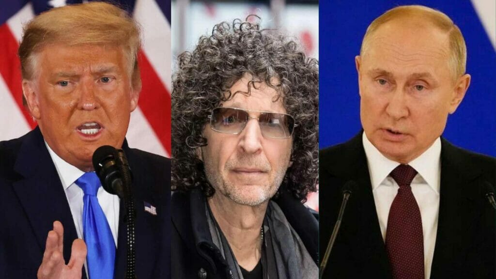 Donald Trump, Howard Stern, Vladimir Putin 