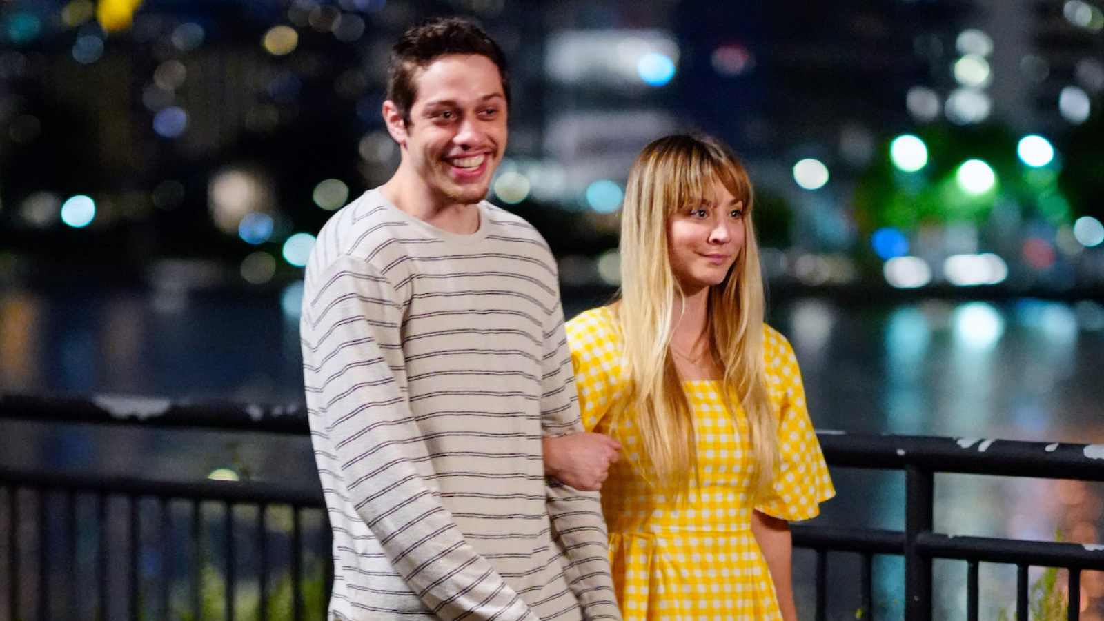 Pete and Kaley on the sets of Meet Cute