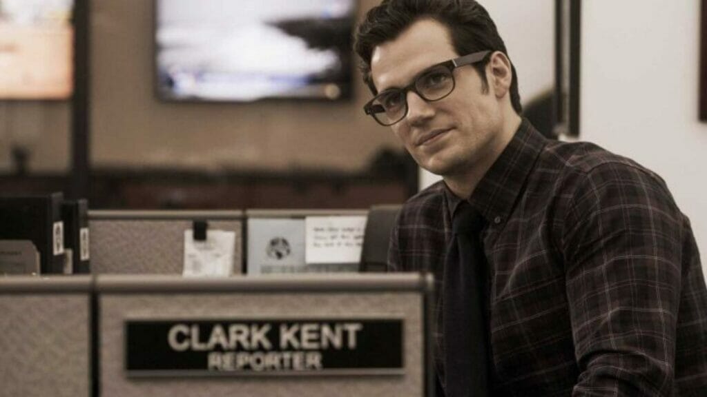 Henry as Clark Kent before he played Geralt in The Witcher