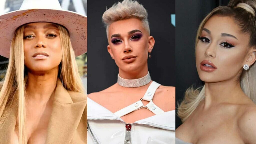 Tyra Banks, James Charles, Ariana Grande 