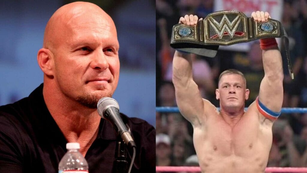 Steve Austin and John Cena 