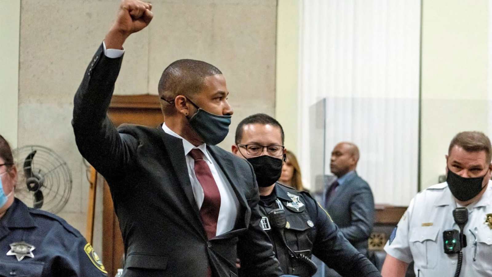 Smollett at the hearing