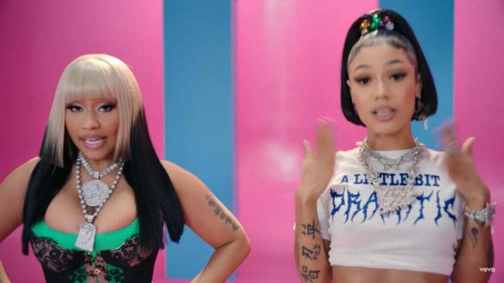 Coi Leray and Nicki Minaj's new music video “BLICK BLICK” is # 1