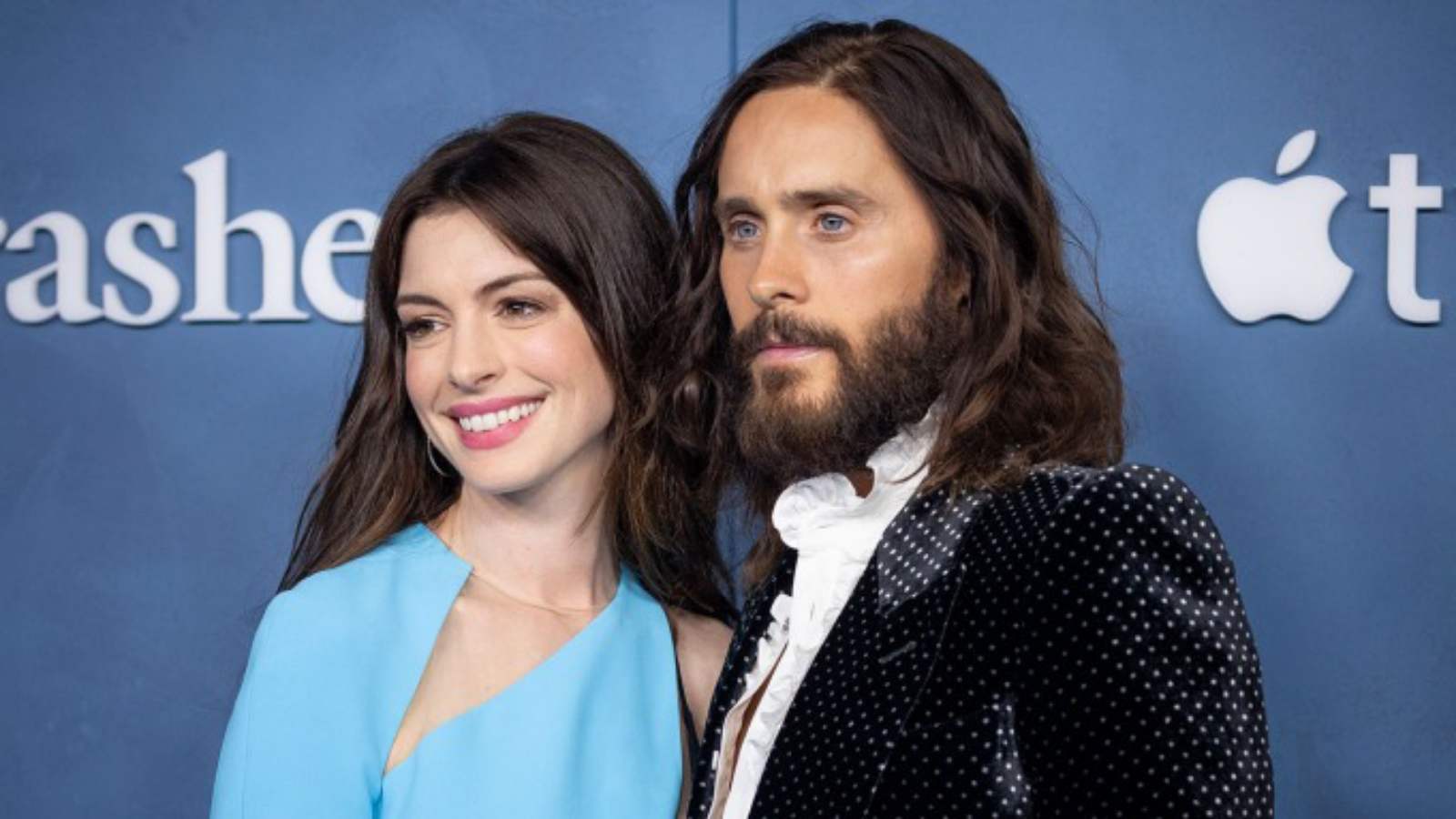 Anne Hathaway and Jared Leto at the red carpet premiere of their series