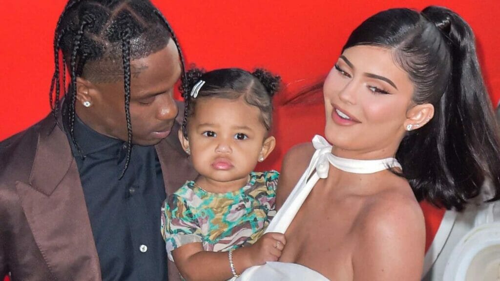 Kylie Jenner and Travis Scott With Stormie