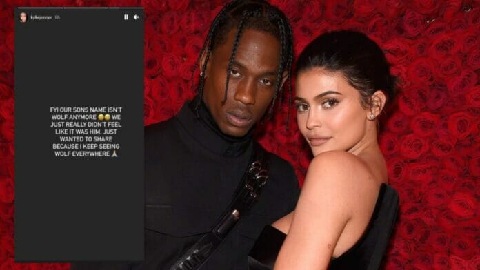 Kylie Jenner And Travis Scott Son's name is not Wolf Anymore