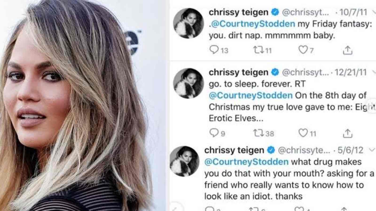 Chrissy Teigen bullied Stodden on Twitter.