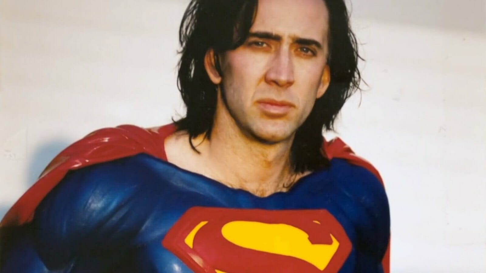 Leaked image of Cage in Superman suit from Superman Lives