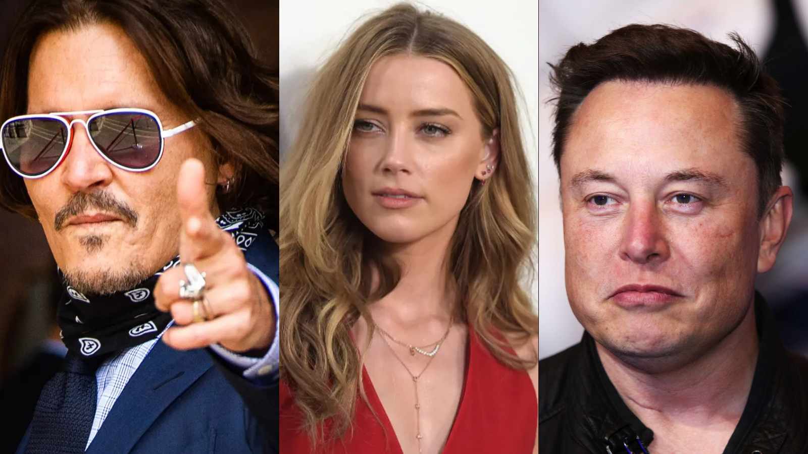 Johnny Depp, Amber Heard And Elon Musk 