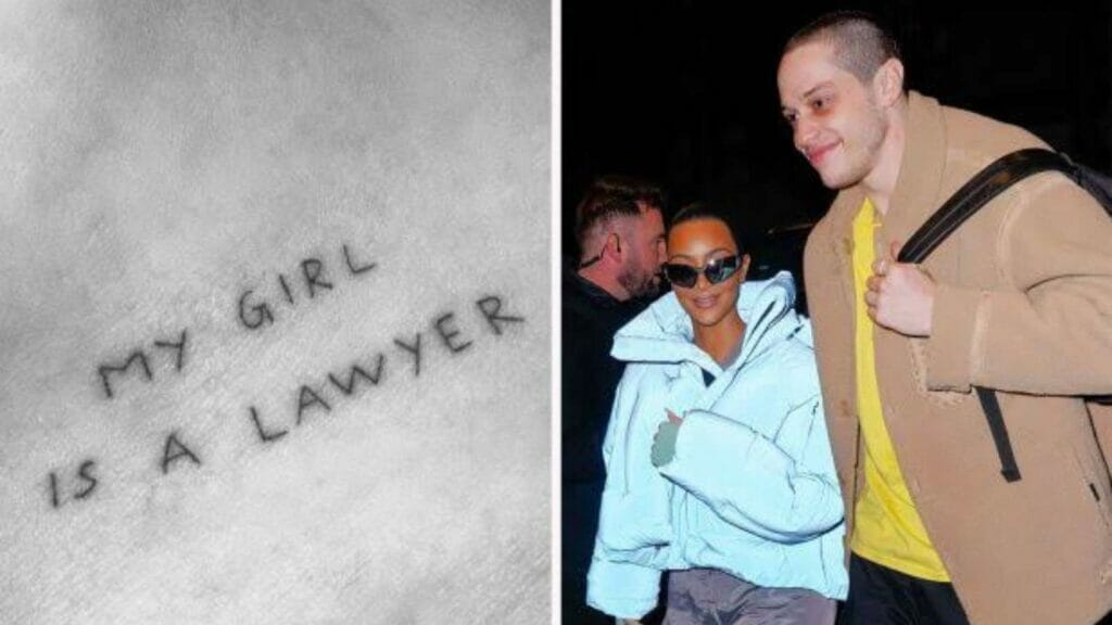 Pete Davidson's tattoo for his girlfriend Kim Kardashian