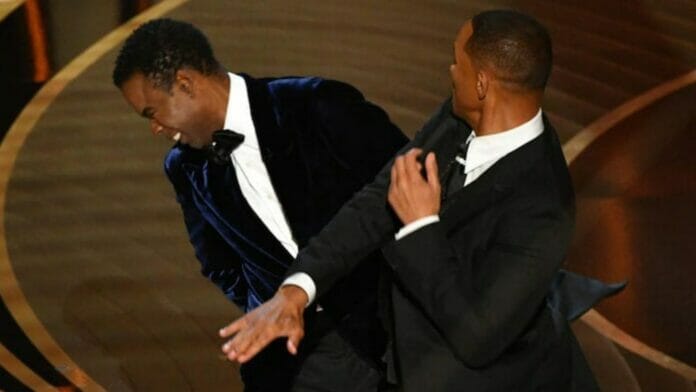Will Smith Smacks Chris Rock At the Oscars Stage