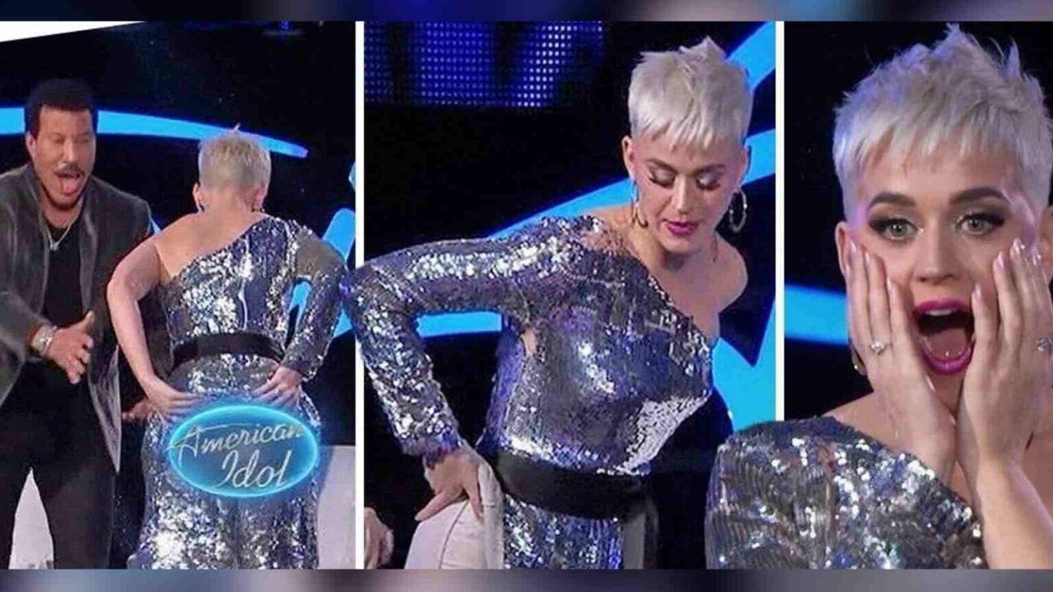 Katy Perry Suffers Wardrobe Malfunction During American Idol