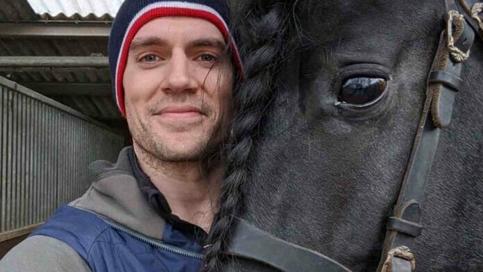 Henry Cavill With Roach Horse