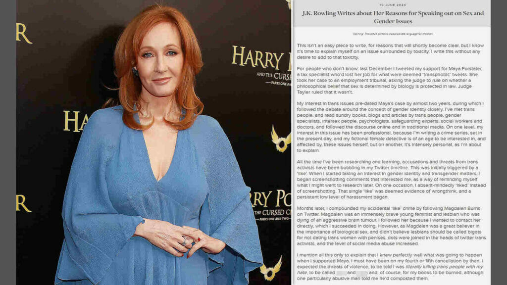 J. K. Rowling and her article