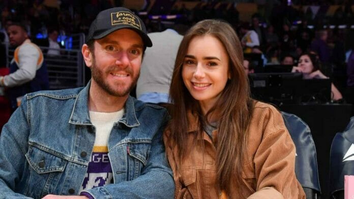 Couple Lily Collins and Charlie McDowell