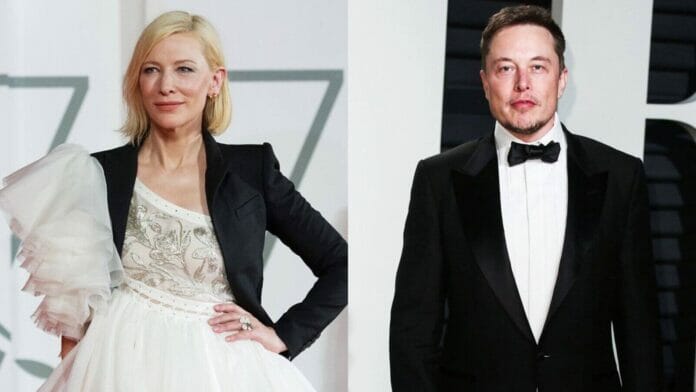 Cate Blanchet and Elon Musk