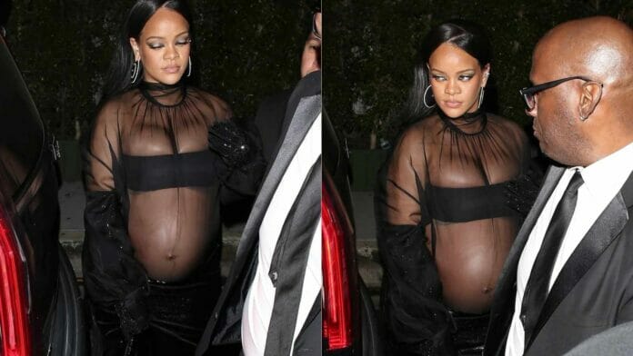 Rihanna stuns at the Oscars after-party