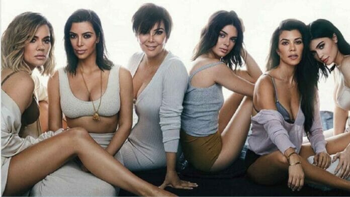 Kardashian Sisters with Kris Jenner in Middle