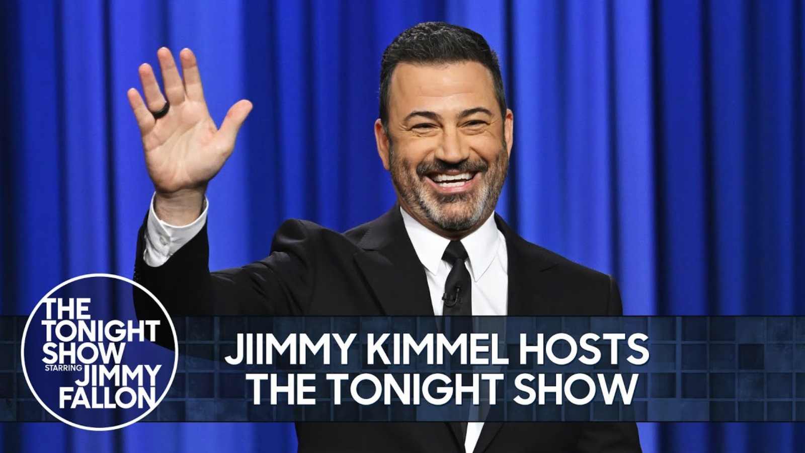 Jimmy Kimmel hosts The Tonight Show