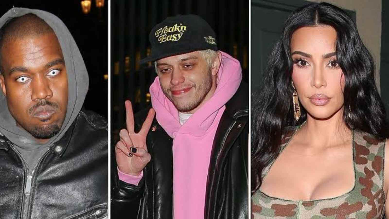 Kanye West, Pete Davidson, Kim Kardashian 