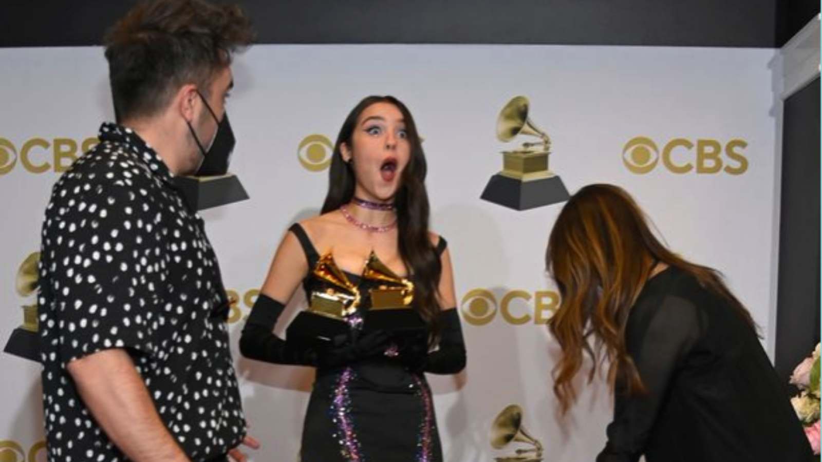 Rodrigo as she dropped her award