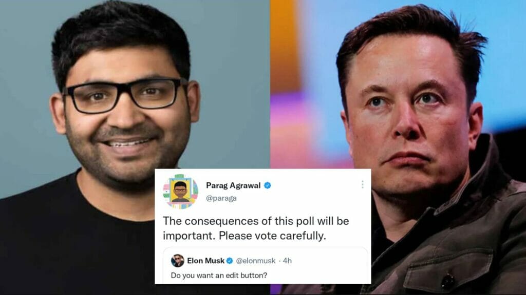 Parag Agrawal and Elon Musk