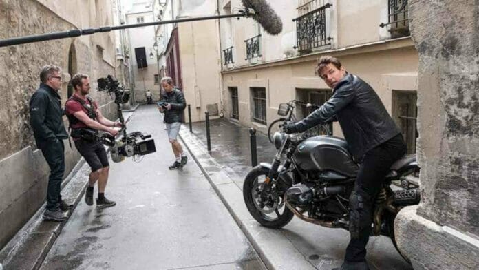 Tom Cruise spotted shooting for Mission Impossible