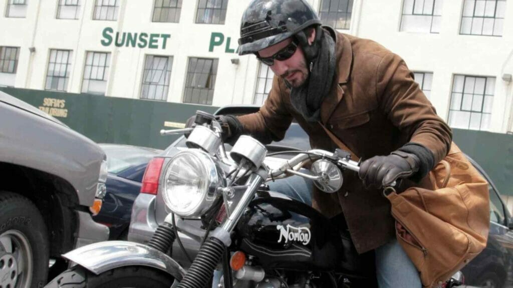 Keanu Reeves's love for motorbikes.