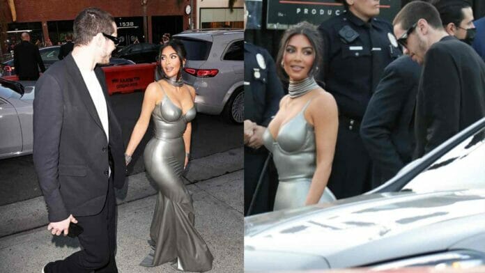 Kim Kardashian and Pete Davidson Arrive together for The Kardashians Premier