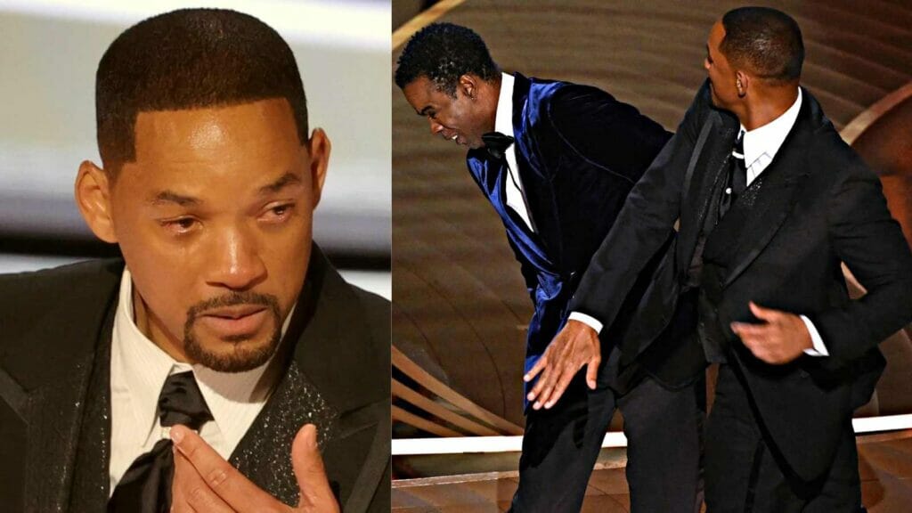 Will Smith Slapping Chris Rock At Oscars 2022 