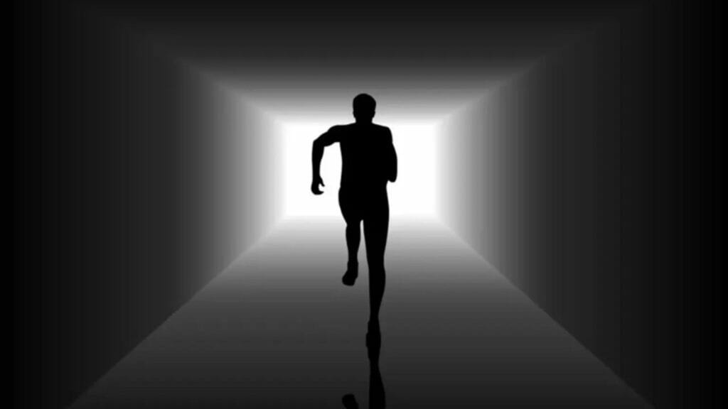 Do you see the man running towards or away from you in this optical illusion?