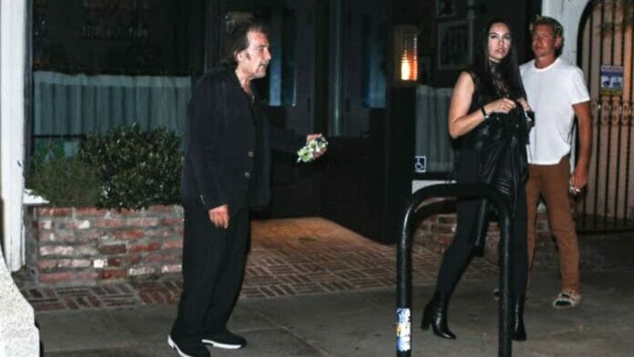 Al Pacino and Noor Alfallah spotted