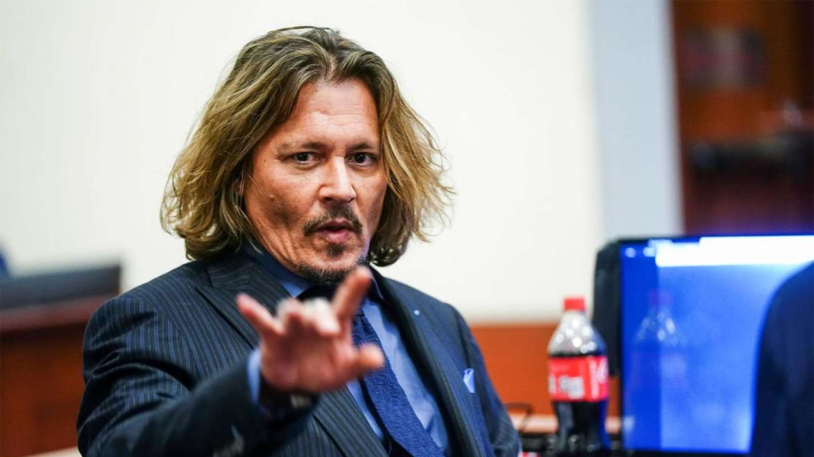 Johnny Depp at the trial