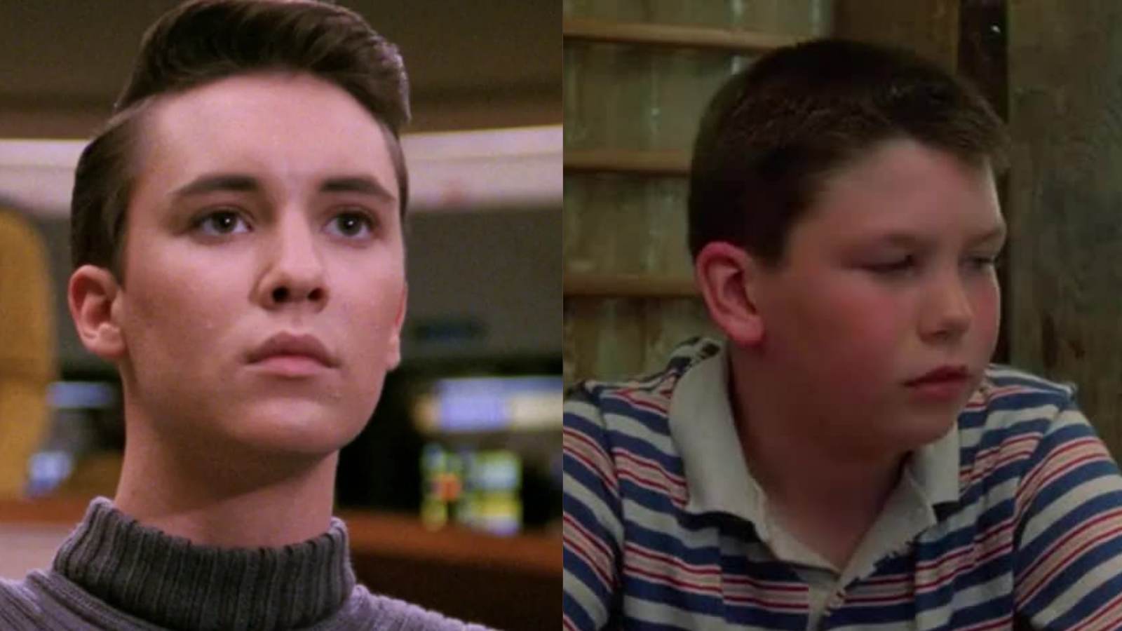 Wil Wheaton and Jerry O'Connell in Stand By Me 