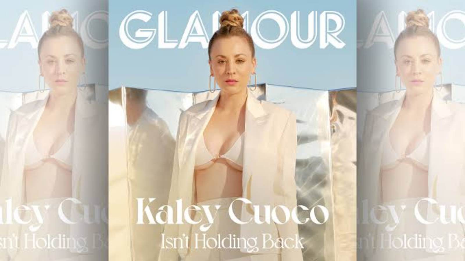 Kaley Cuoco on the cover of Glamour