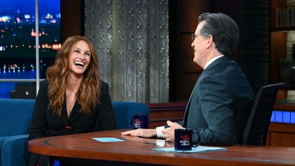 Julia Roberts on The Late Show with Stephen Colbert