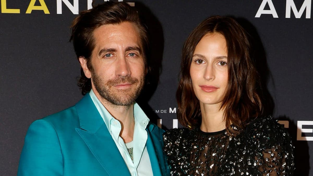Jake Gyllenhaal with girlfriend Jeanne Cadieu 