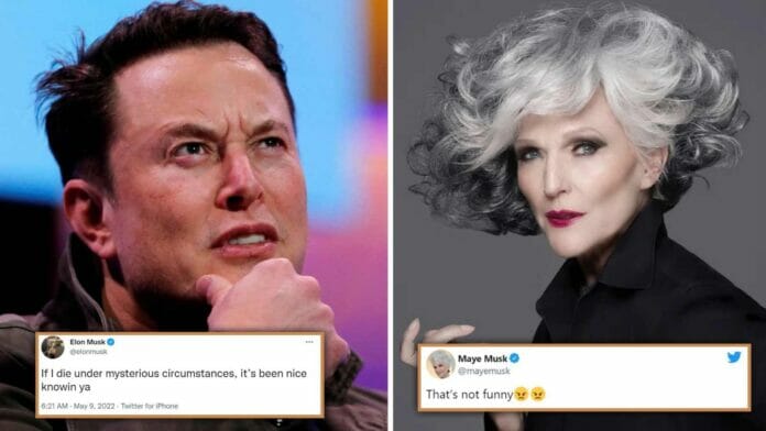 Elon Musk's mother is apparently angry after his death tweet!