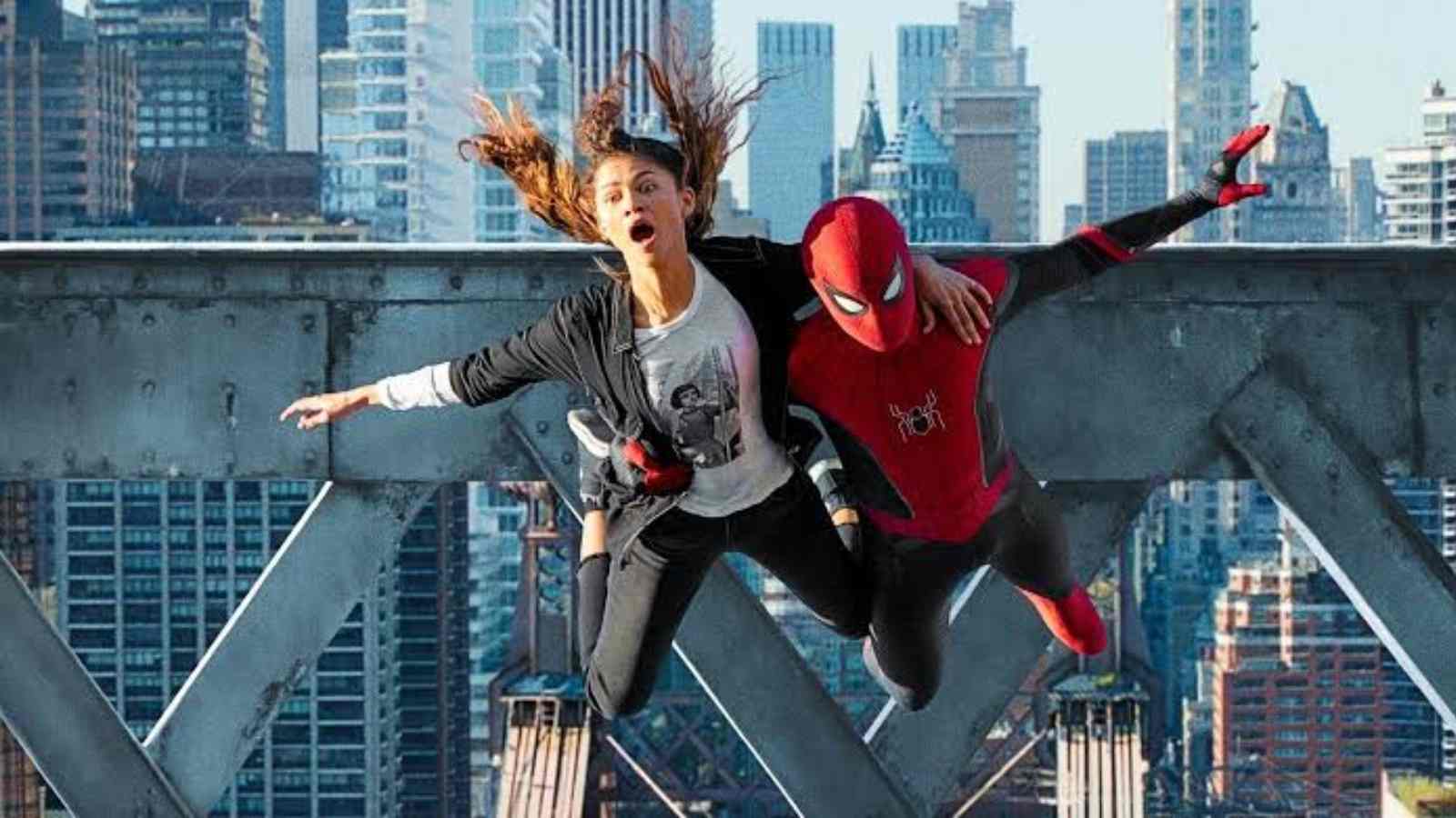 Zendaya and Tom Holland in Spider-Man: No Way Home