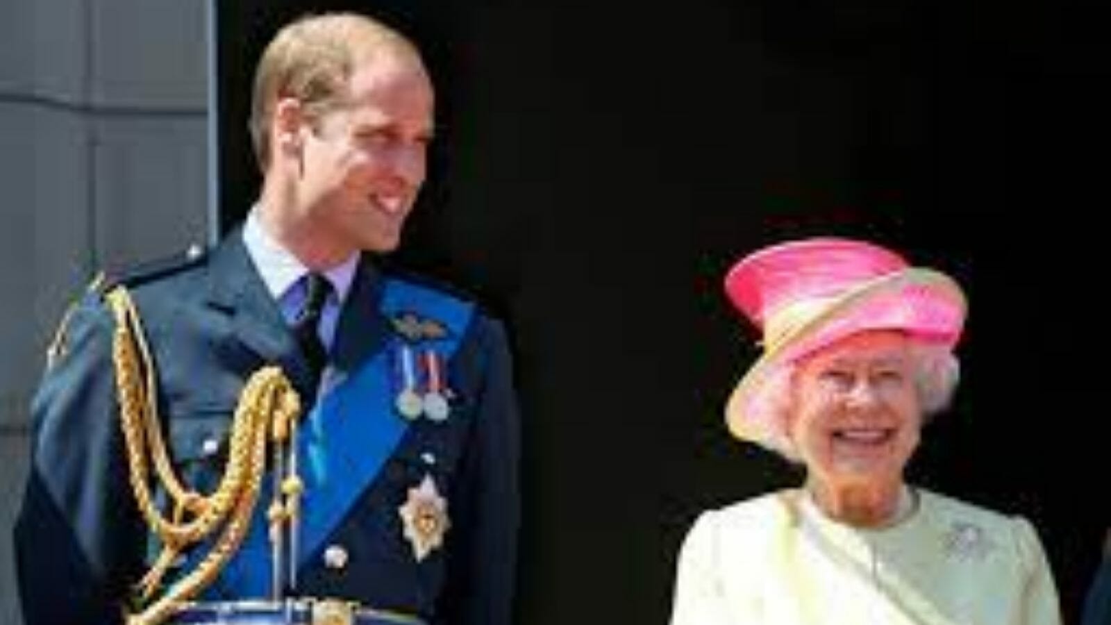 Prince William with the Queen
