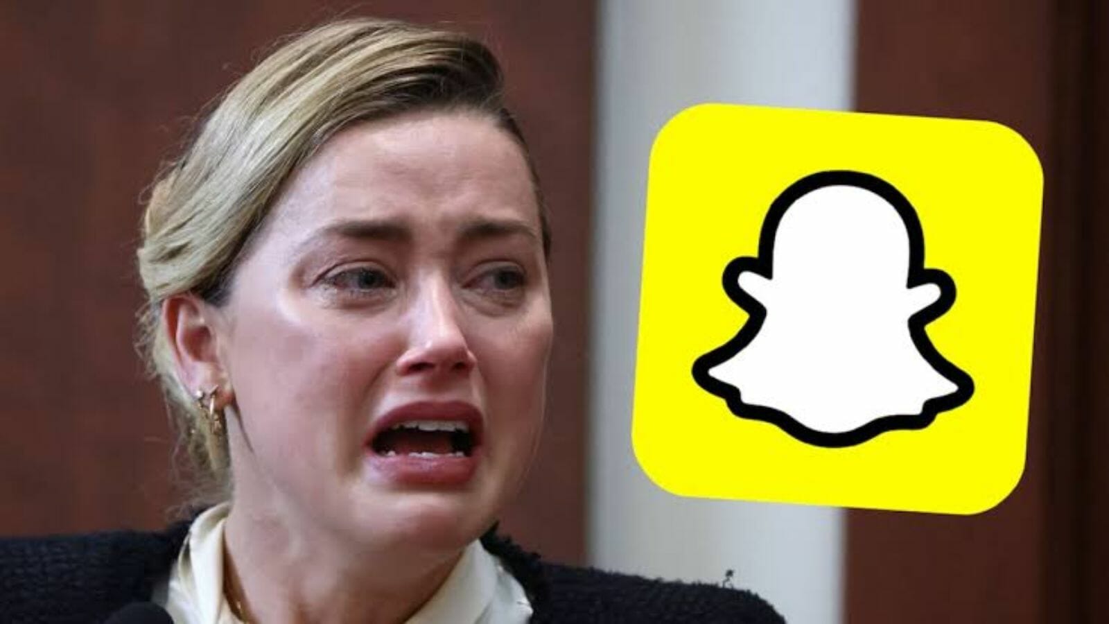 Snap chat clears the air about Amber Heard and the crying filter