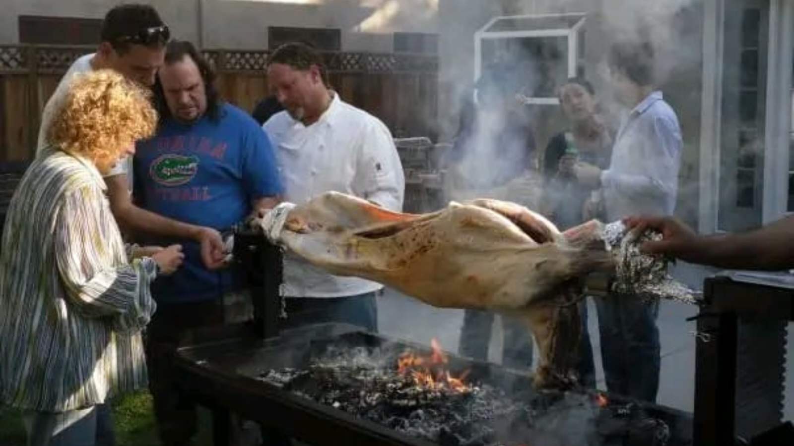 Picture from Mark Zuckerberg's barbecue party