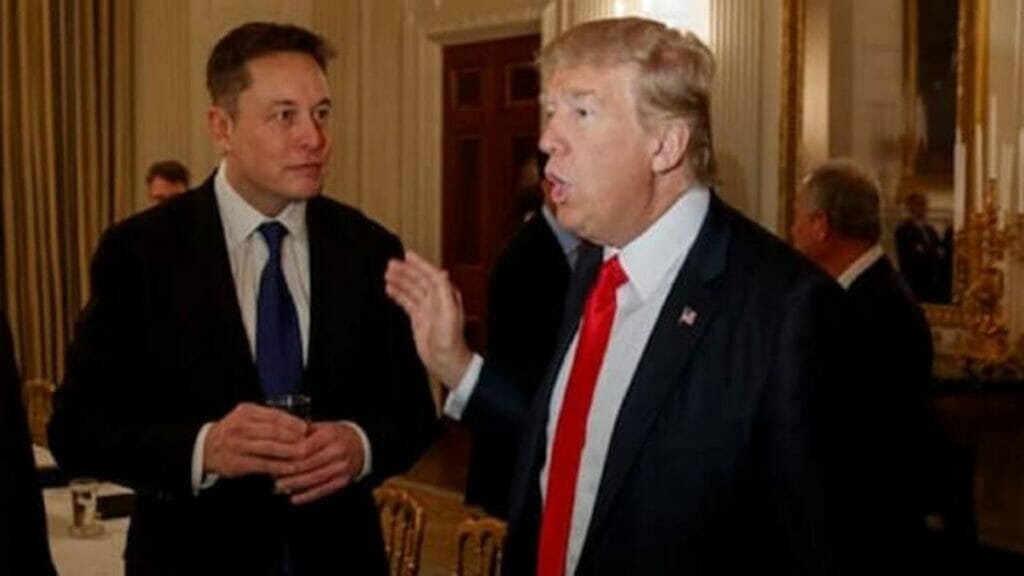 Elon musk and Donald trump